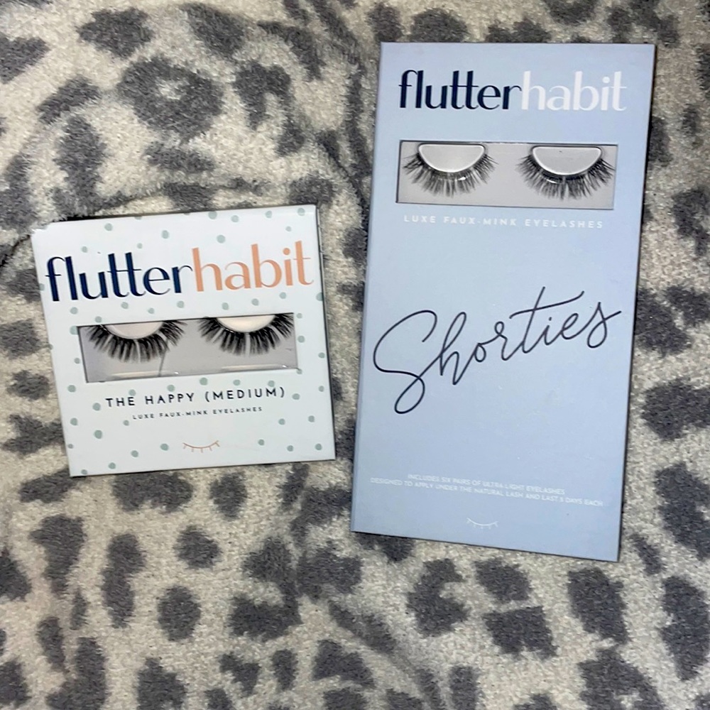 New in Box flutterhabit Luxe Faux-mink Lashes. 9 pairs.